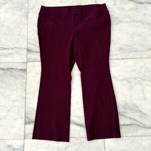 Torrid Burgundy Boot Cut Pants
